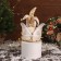 New Year's jester "with wings" sits, moves, 39x14 cm, gold
