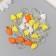 Decor for creativity "Leaves. Yellow, orange, white and transparent" nr 20 g 2.2x1.4x0.4 cm