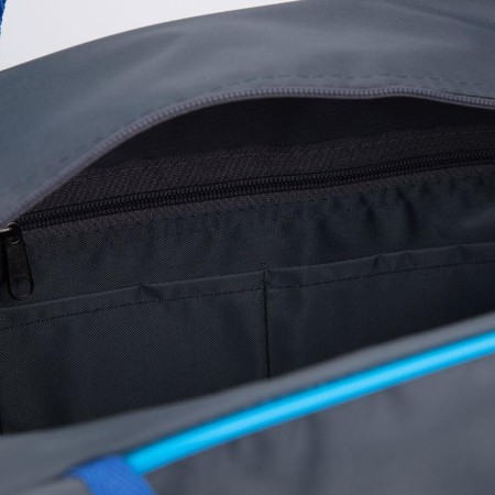 Sports bag with lightning, gray/blue color-2