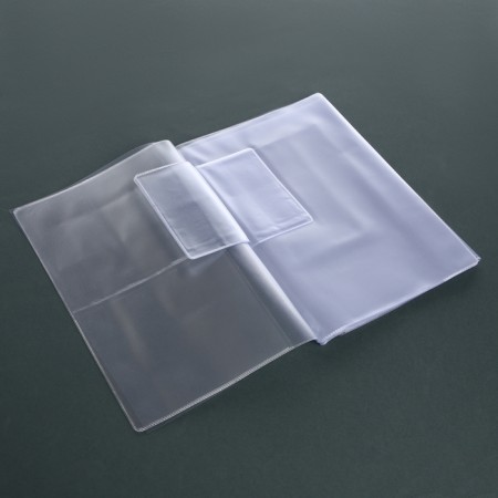 PVC liner (A5) for family documents, 4 sets, transparent color-2