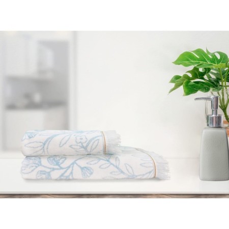 Arya Home Amelia towel, size 50x90 cm, blue color-1