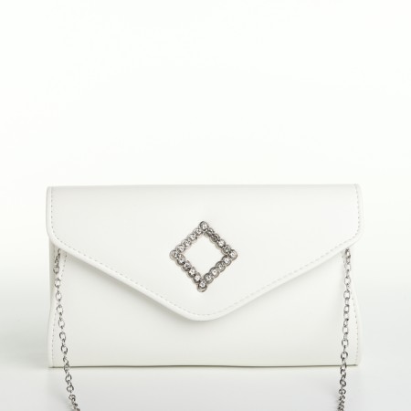 Female bag on a magnet, white color