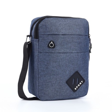 Male bag, blue color-1