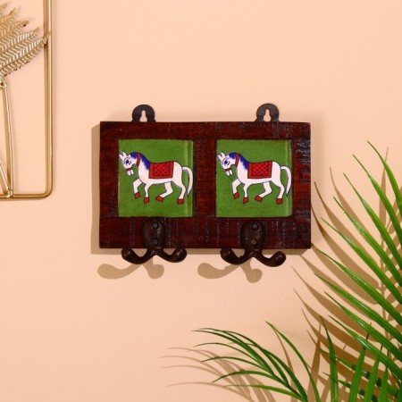 Horses hanger tree, 12*4*10cm, 2 hook mix