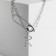 Piece "Chain" letter R, color silver, 56 cm
