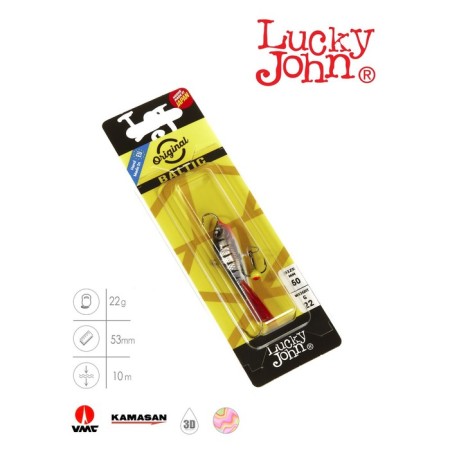 Balancir Lucky John Baltic 5 + tee, 5 cm, color 12hrt blister-2