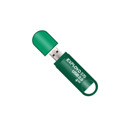 Flashka Exployd 570, 4 GB, USB2.0, Thu up to 15 MB/s, PLO up to 8 MB/s, Green
