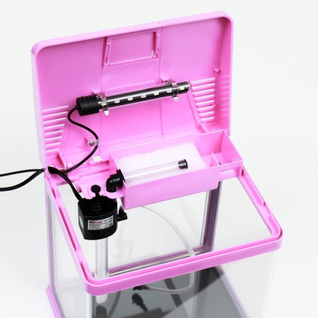 The Seastar HX-240F Aquarium includes: LED lamp, filter, 10 l, pink-4