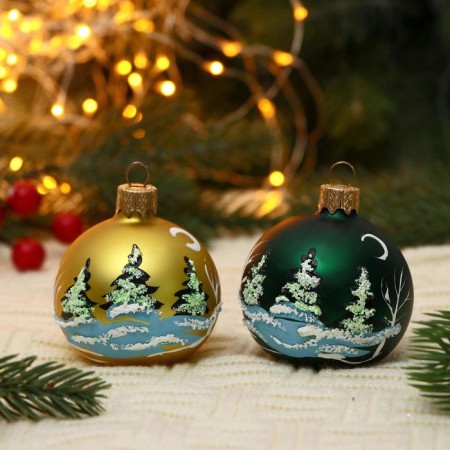 Set of balls "Forest" 2pcs, D-7 cm