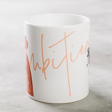 Sublimation mug "I can. I do" a girl, 320 ml, with application-1