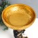 Souvenir Polystone stand "African with a gold plate on the head" 30x17x17 cm