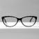 Glasses GA0513 (color: C4 black with rhinestones; diopter: +2; tint: no)