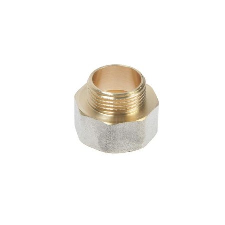 Adapter "CTM", 1 "x 3/4", internal/outer thread, nickel -plated brass