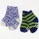 Socks anti-slip children's, blue/green color, size 8-10 (0-12 months)-2 pairs