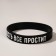 Silicone bracelet “Youth will forgive everything” Standard, black color, 20 cm