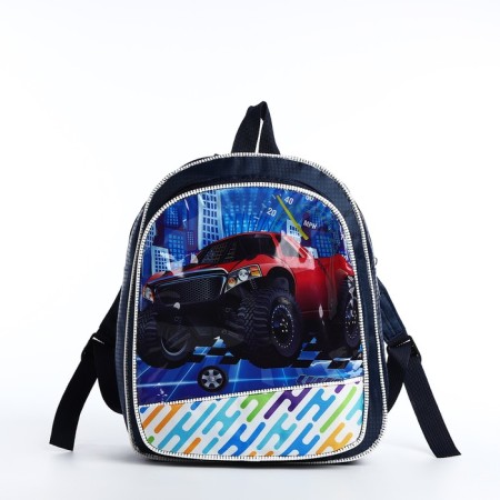 Baby backpack on lightning, blue color-4