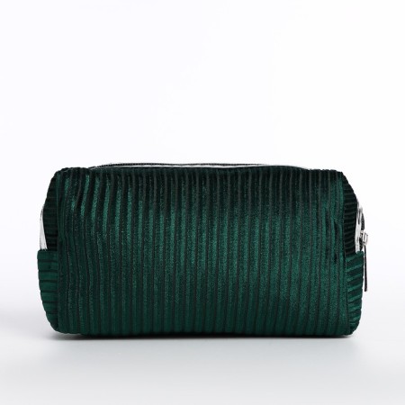 Lightning cosmetic bag, green color-1