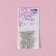 Rhinestones "truncated cone", with holography, glass, d = 3.2 mm, 100 pcs, silver color