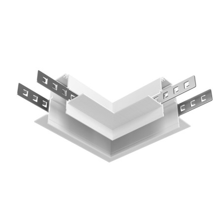 Connector EXILITY Corner built under a 12.5 mm GCL, white