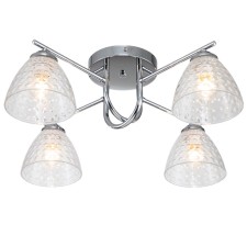 Ceiling lamp 4x60W E27, size 56x56x20 cm