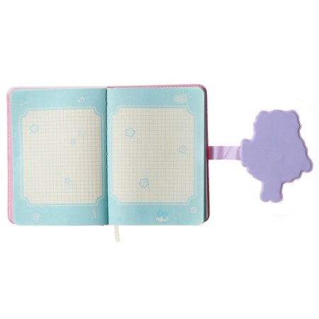 Gift notebook, A6+, 132 sheets, color block, with a curly knife, PVC cover, "anime", mix-9