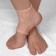Silicone bandage for ankle, with magnets, 12.5 × 7 cm, beige color