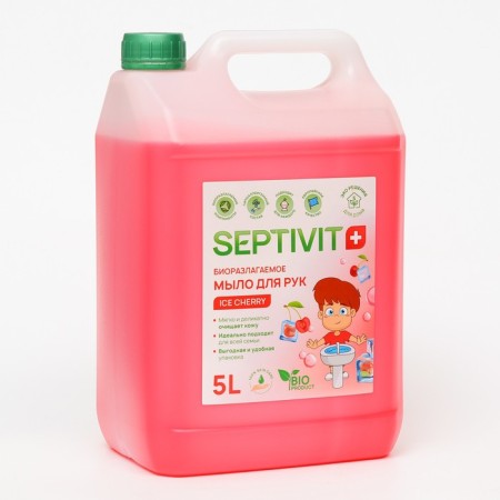 Septivit "Ice Cherry" liquid soap, 5 liters