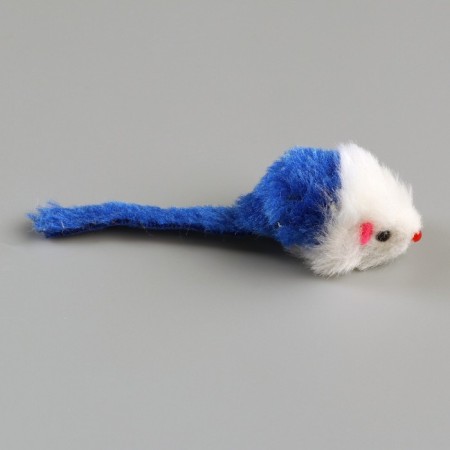 Toy for cats "Small mouse" two -tone, 5 cm, packing 60 pcs, mix of flowers-2