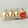 Set of jewelry plastic 4 pcs "light" 4x6 cm, gold