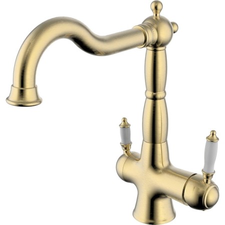 LEMARK VILLA LM4858B kitchen mixer, single -leaf, output for drinking, bronze