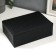 Casket to the leatherette for jewelry "with sequins" black 7.5x22x15 cm