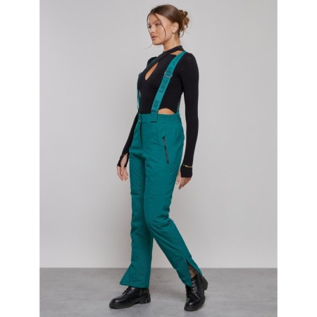 Semi -combinezone ski insulated female winter, size 50, green color