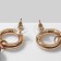 Earrings "Mushrooms" fly agaric in specking, white-brown color in gold