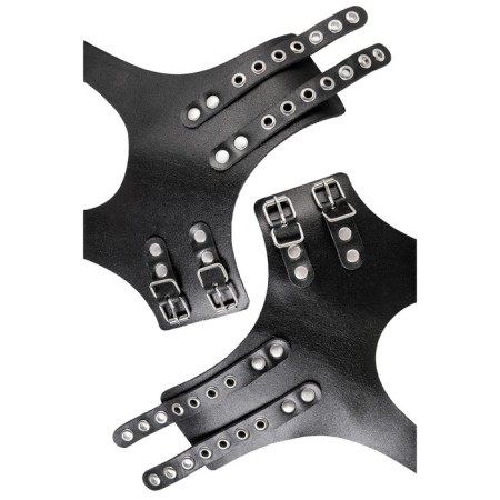 Suspension Pecado BDSM, "rude" with eyelets, genuine leather, black-7