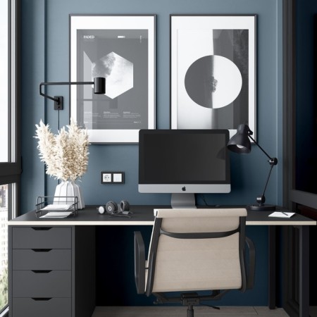 Frame W0022608, 2 Platinum sockets, black aluminum-3