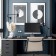 Frame W0022608, 2 Platinum sockets, black aluminum