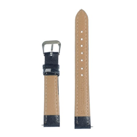 Solomon watch strap, 14 mm, genuine leather, L-18 cm, dark blue-2
