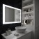 Mirror Uperwood Barsa 100x80 cm, LED backlight, sensory switch, anti -recovery