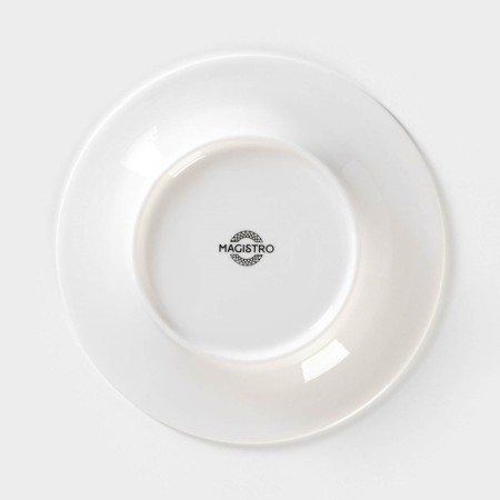 Porcelain dessert plate Magistro Crotone, D = 18 cm, white color-3