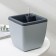 Kashpo with auto -watering munchen, 1.5 l (850 ml), 13 × 13cm, h = 16.8 cm, color gray color