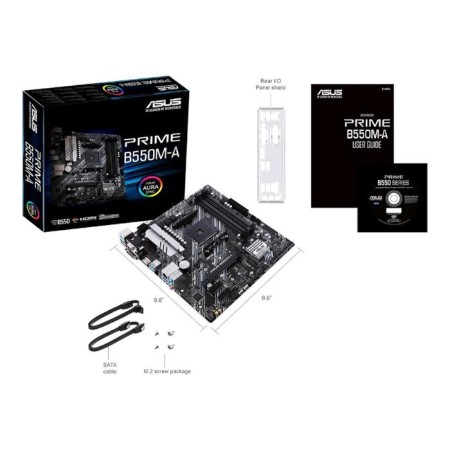 The ASUS Prime B550M-A, AM4, B550, 4XDDR4, VGA, DVI, HDMI, MATX.-3
