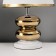 Traffic lamp with lampshade Risalux "dew", 1 × 40 W, E27, white/gold, 20 × 20 × 32 cm