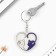 Key keychain children's acrylic "heart", 5.9 x 6.7 cm