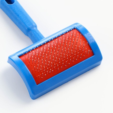 Puchoderma semicircular small with drops, 8.5 x 13 cm, blue-2