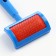 Puchoderma semicircular small with drops, 8.5 x 13 cm, blue