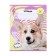 Notebook of 12 sheets in the cell "dog", cover coated paper, VD-LK, OFSET block, mix