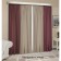 Set of curtains "Canvas", size 200x260 cm, 2 pcs, color drunk cherry, beige color