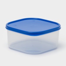 Container square shares, food, 700 ml, color color blue