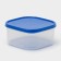 Container square shares, food, 700 ml, color color blue