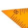 A triangle for a schoolboard, with a holder, rectangular, 45 °